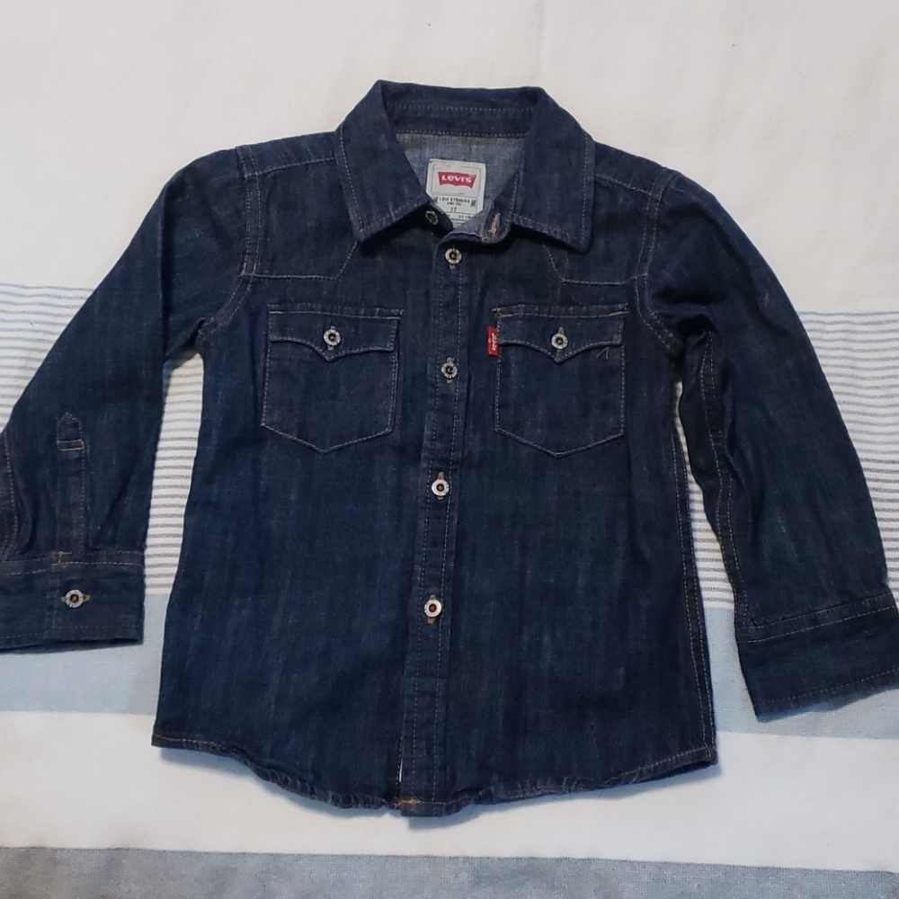 Levi's denim button down western style